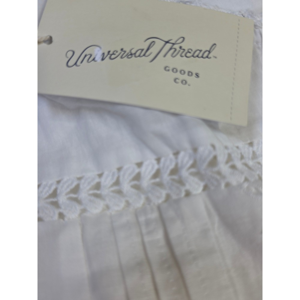 Universal Thread White Eyelet Lace Tiered Maxi Dress Z2YMEZ XXL New - Picture 12 of 13